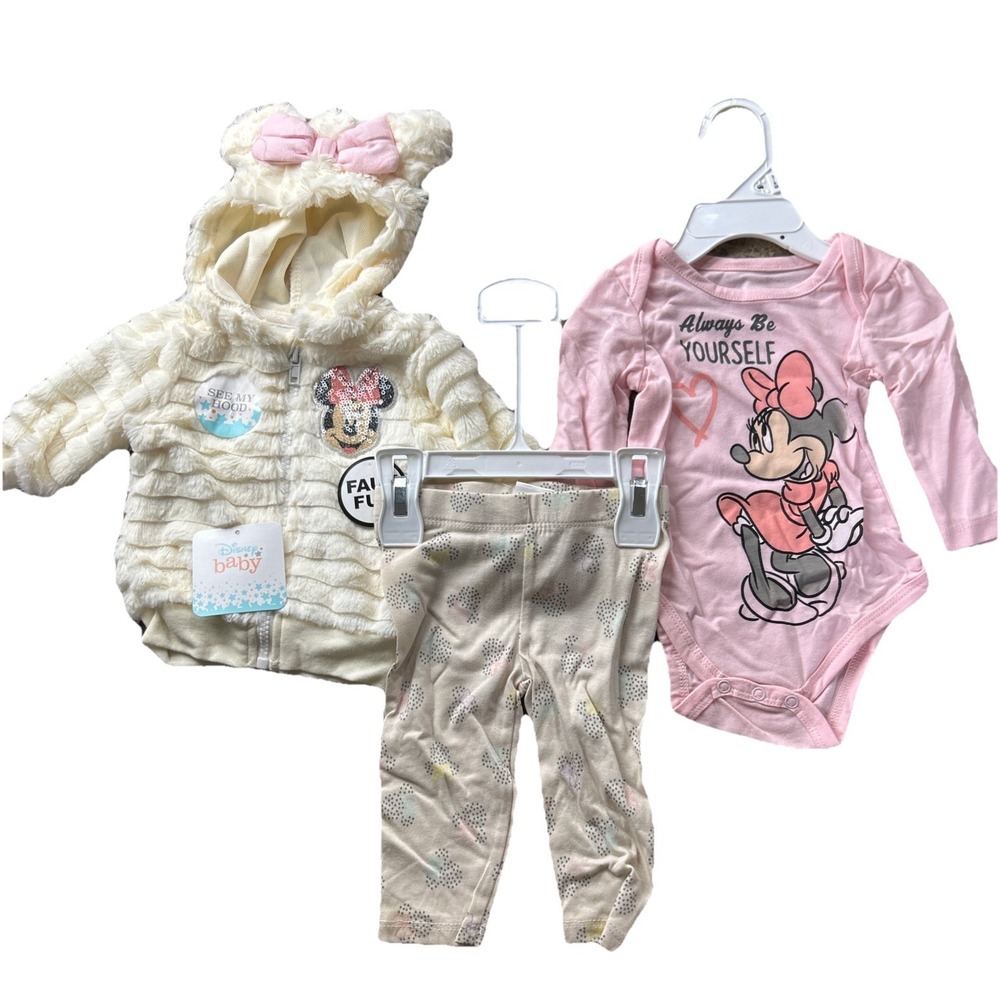 Disney Baby Minnie Mouse‎ Jacket Pants Shirt 3-6 Months